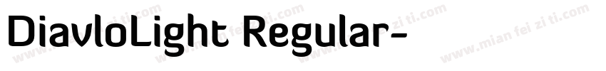 DiavloLight Regular字体转换